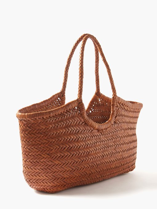 Nantucket woven-leather basket bag | Dragon Diffusion | MATCHESFASHION US
