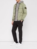 brush canvas overshirt stone island