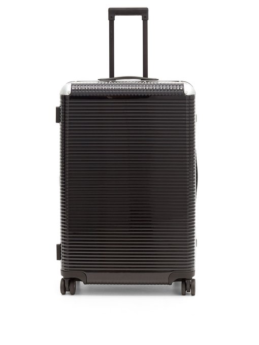 light grey suitcase