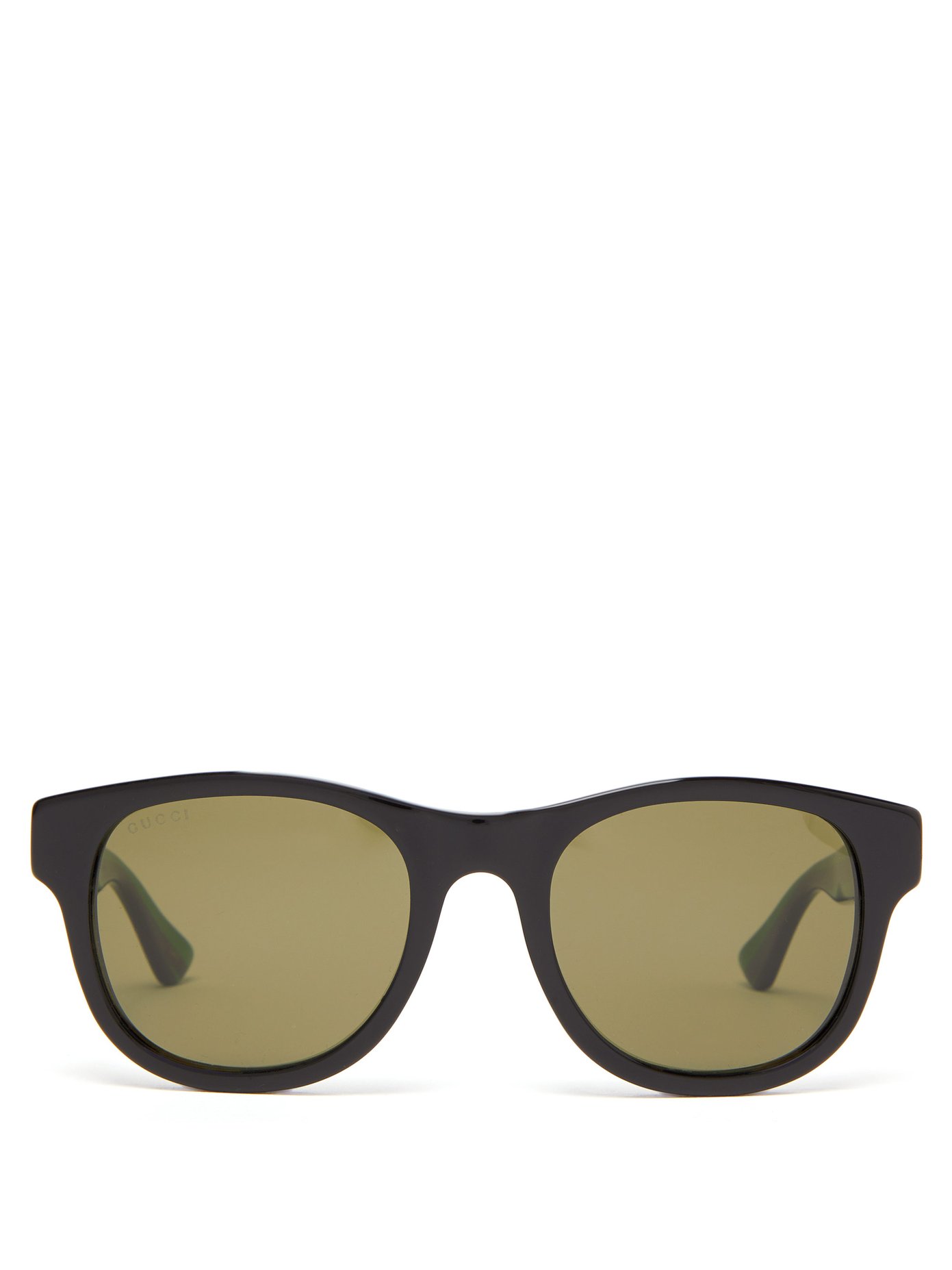 gucci square acetate sunglasses with signature web