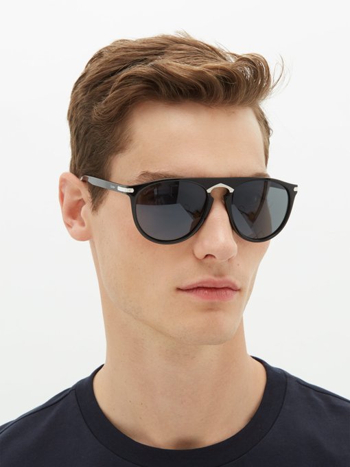 C de Cartier aviator acetate sunglasses 