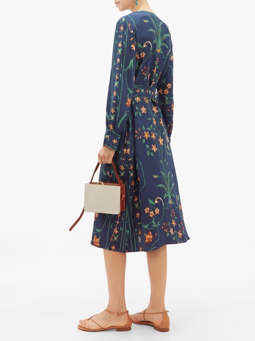 Floral-print silk midi shirt dress | D'Ascoli | MATCHESFASHION UK