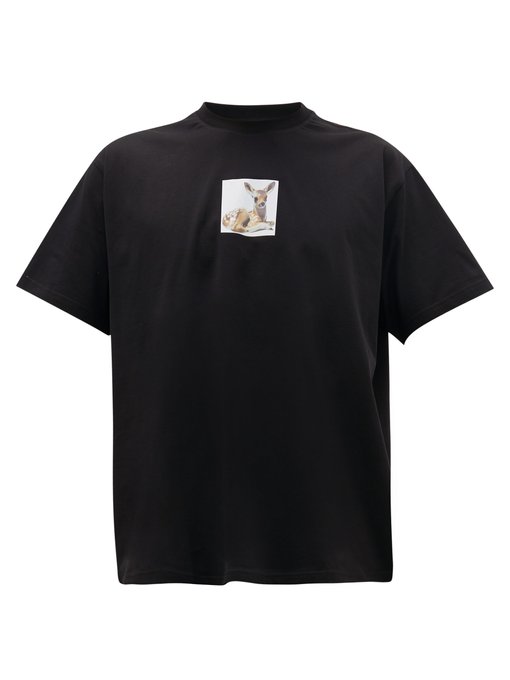 Deer-print cotton T-shirt | Burberry 