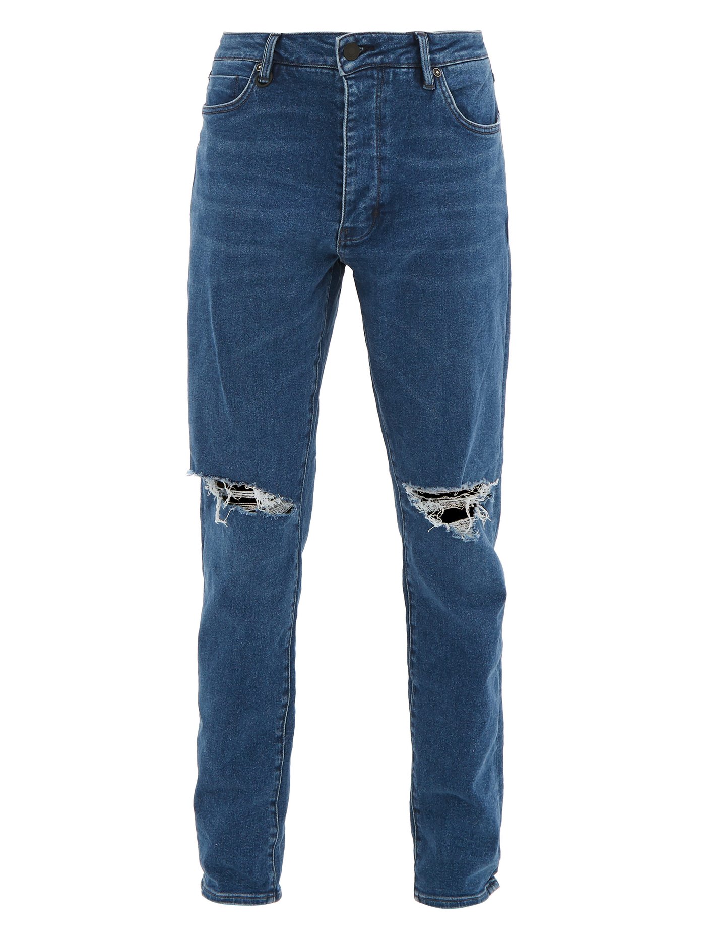 Ray cotton-blend tapered-leg jeans 