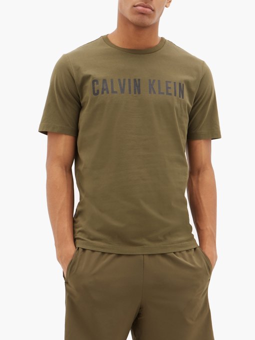 calvin klein khaki t shirt