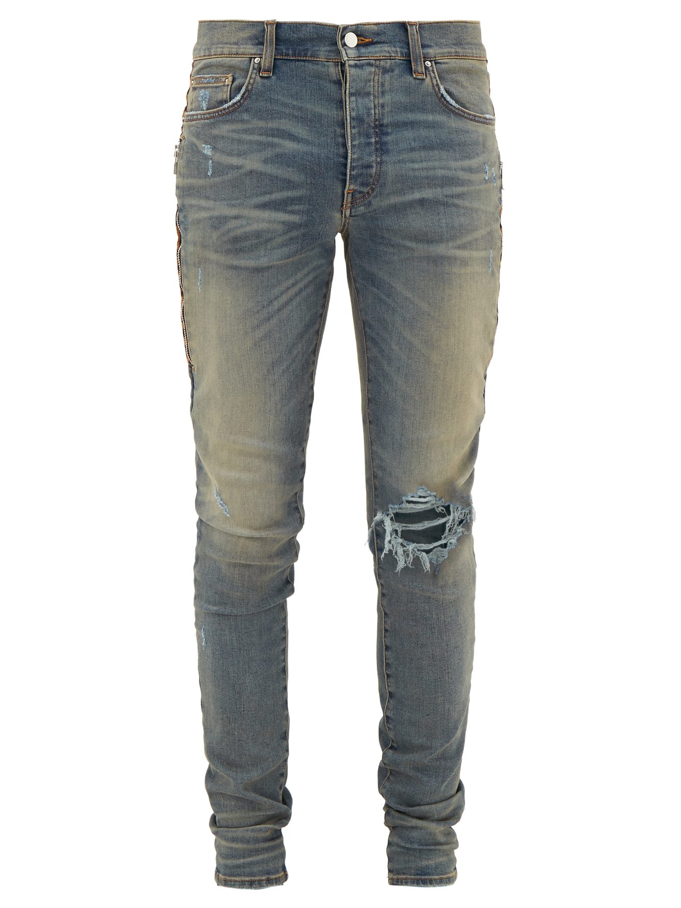 amiri jeans blue stripe
