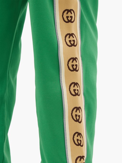 gucci green track pants