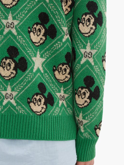 gucci mickey sweater green