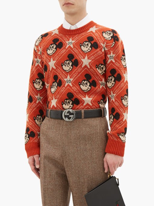 Gucci グッチ ミッキーマウス ジャカードニット セーター