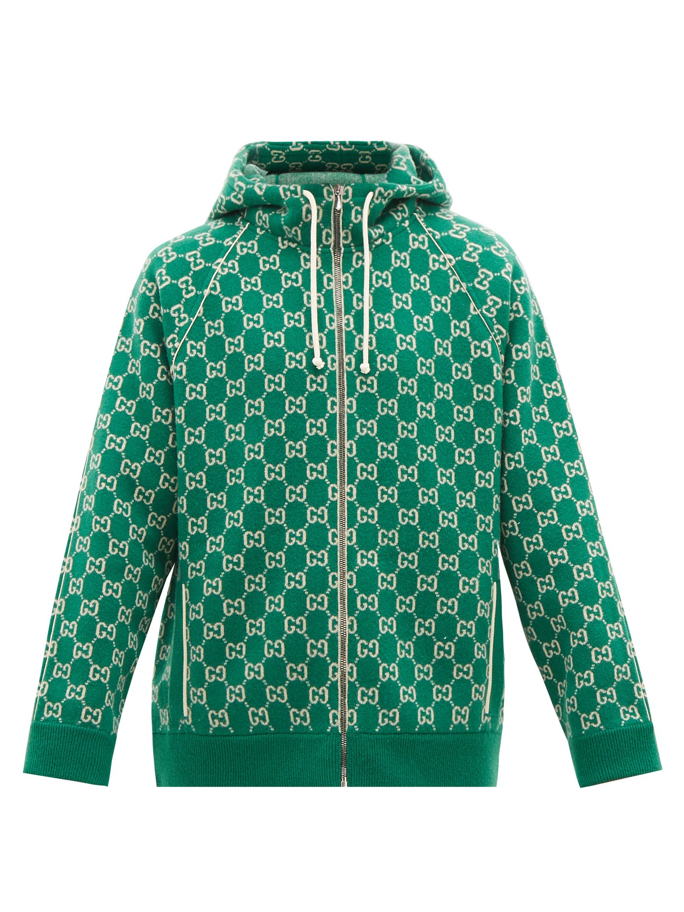 green hooded sweater