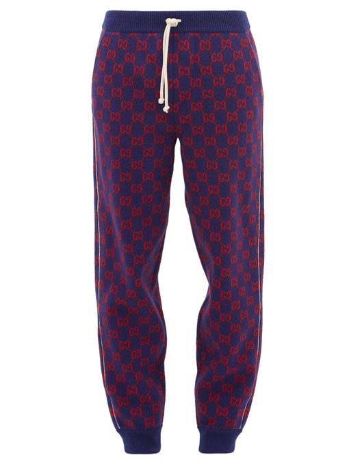 gucci red track pants