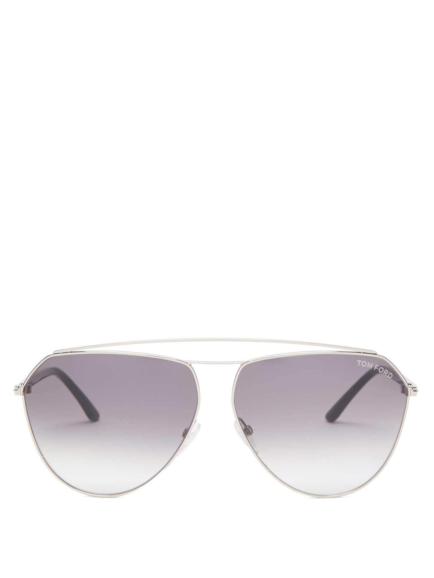 Lasered Logo Aviator Metal Sunglasses Tom Ford Eyewear Matchesfashion Us