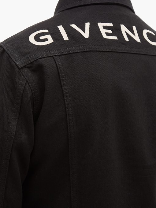 givenchy black denim jacket