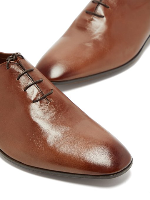 Lorenzo grained-leather Oxford shoes 