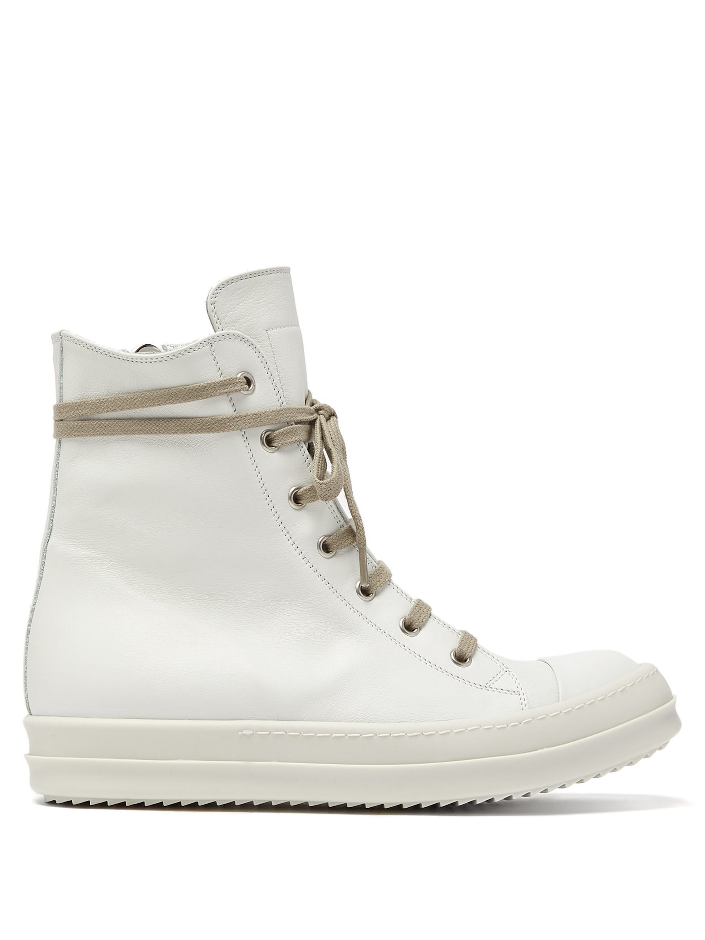 Leather high-top trainers | Rick Owens 