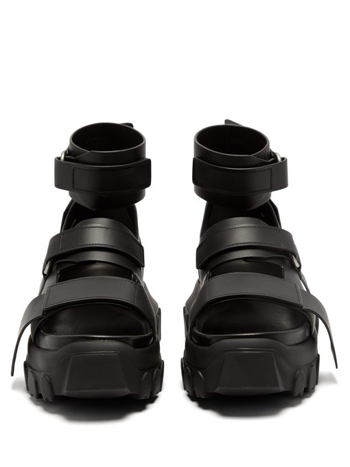 Tractor-sole leather sandals | Rick Owens | MATCHESFASHION US