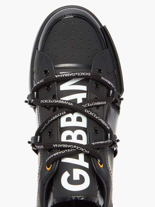 dolce and gabbana black trainers