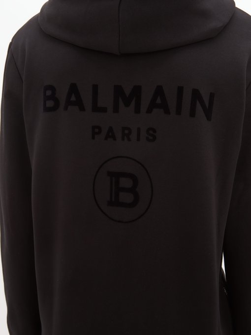 balmain hooded sweatshirt