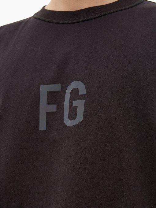 Fg Logo Cotton Jersey T Shirt Fear Of God Matchesfashion Uk