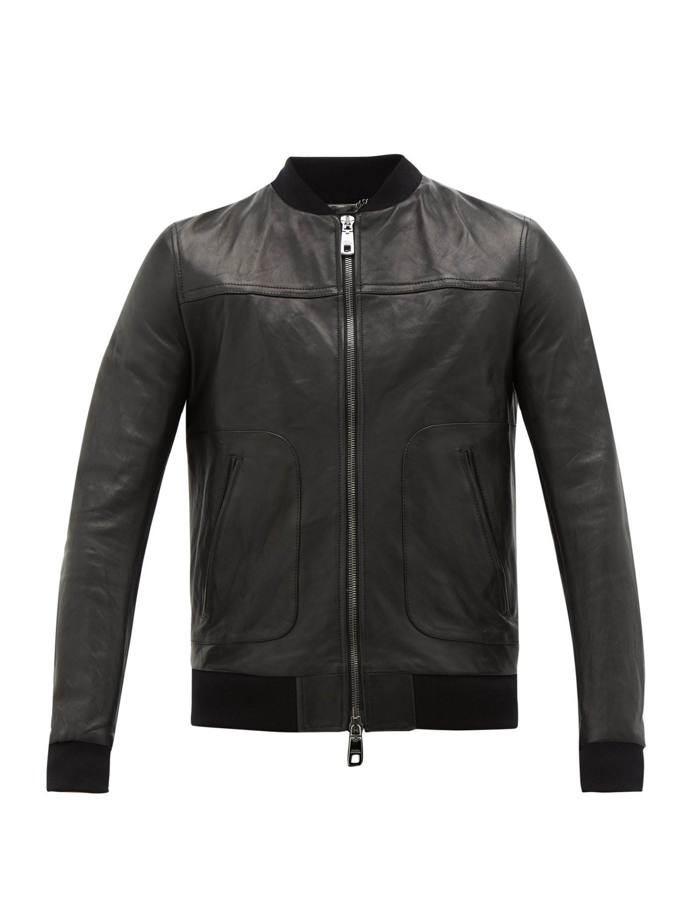 Leather bomber jacket | Dolce \u0026 Gabbana 