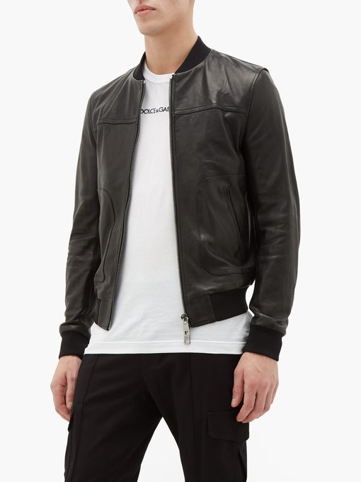 Leather bomber jacket | Dolce \u0026 Gabbana 
