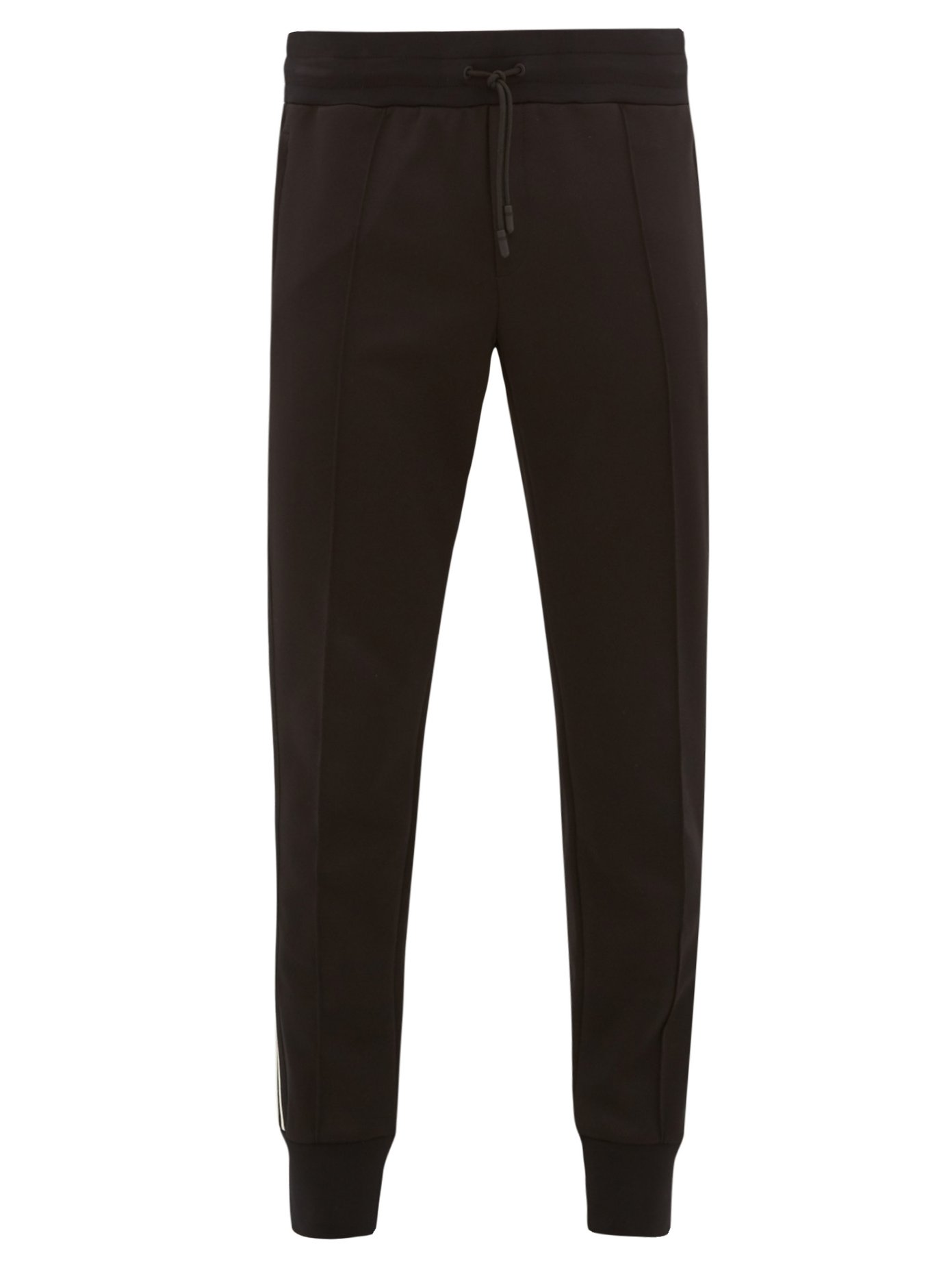 trousers with white side stripe