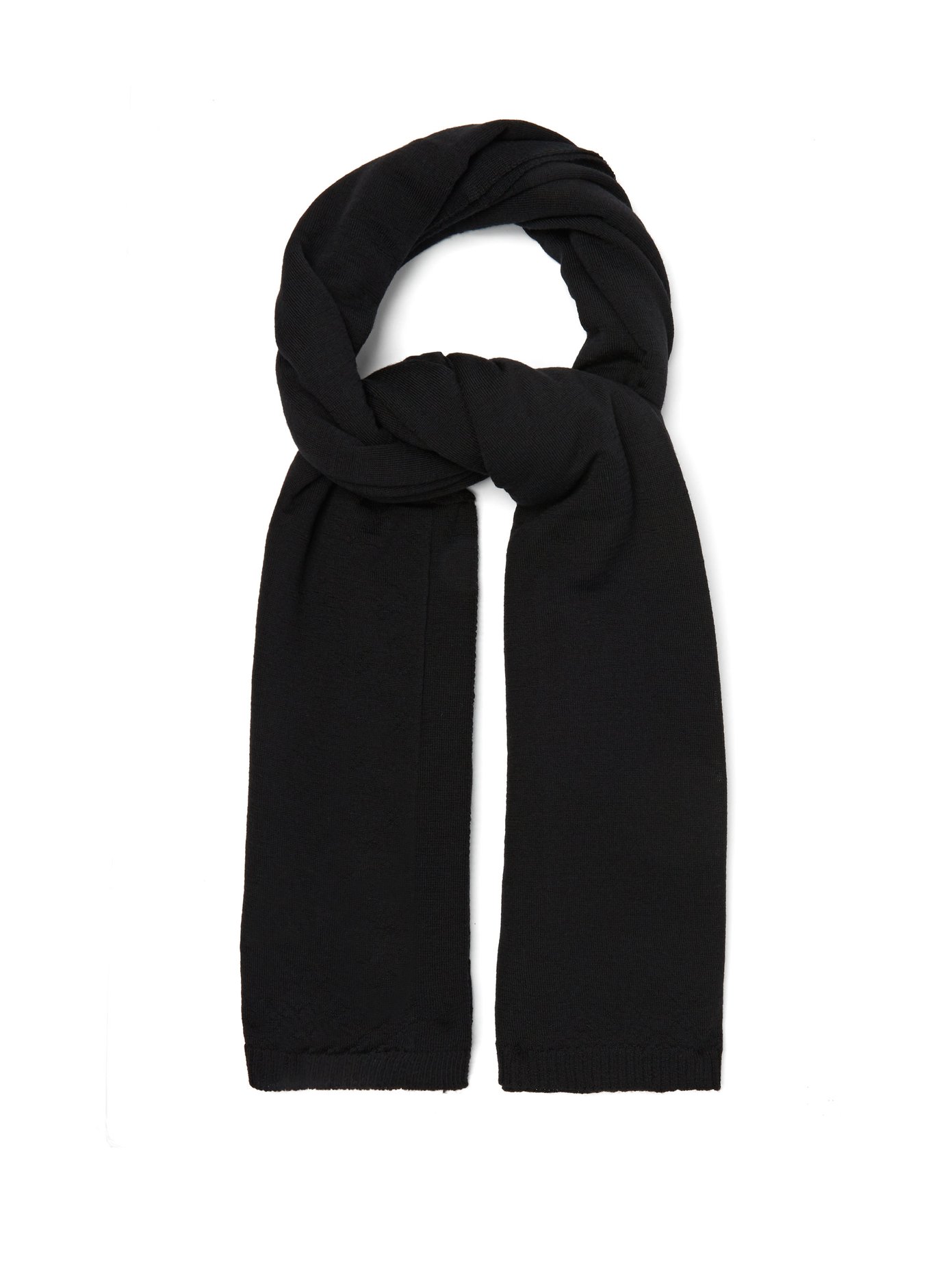 black scarf wool