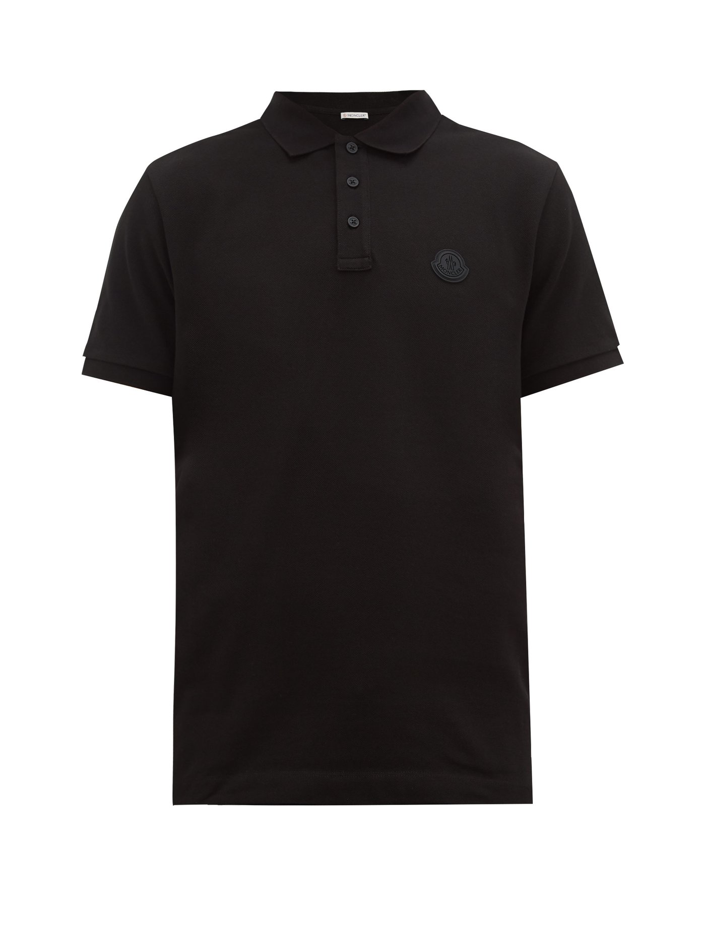 black moncler polo shirt