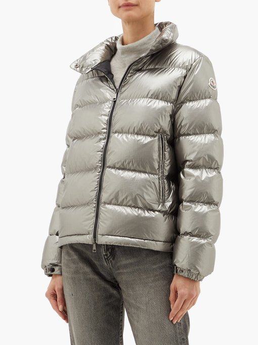 Metallic quilted-down jacket | Moncler | MATCHESFASHION JP