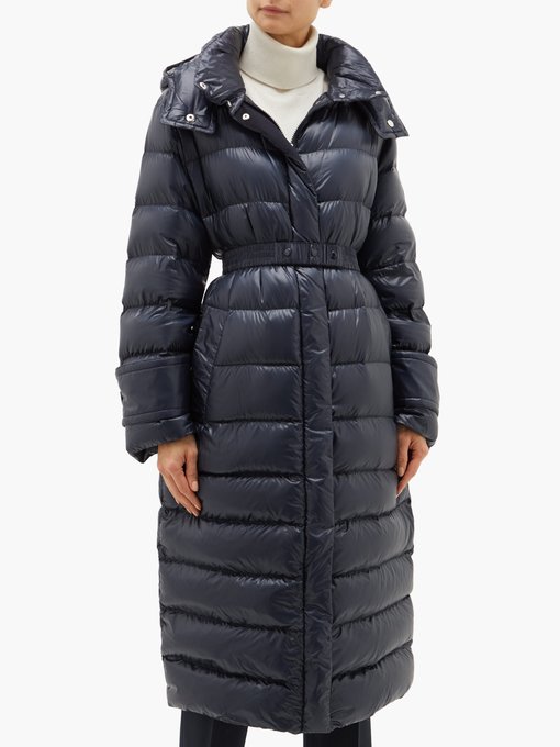 Cobalt hooded quilted-down coat | Moncler | MATCHESFASHION UK
