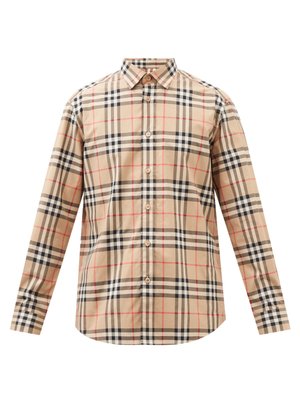Caxton checked cotton-poplin shirt | Burberry | MATCHESFASHION UK