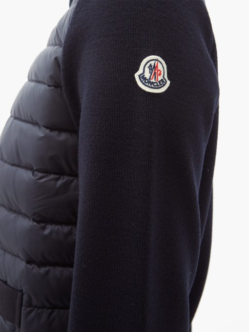 moncler quilted cardigan
