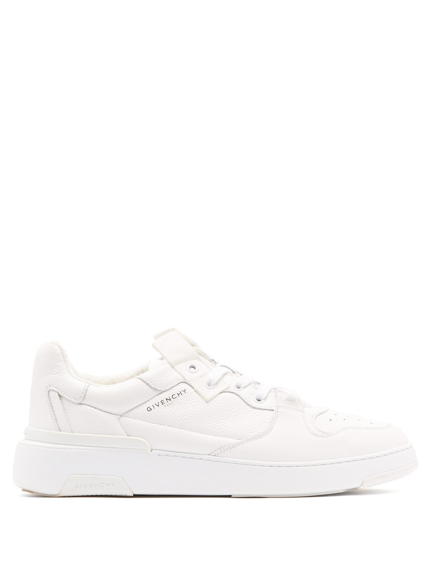 Wing grained-leather low-top trainers 