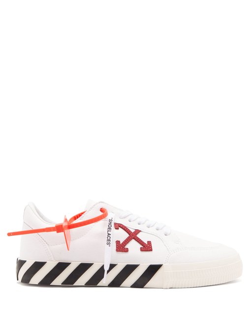 off white canvas trainers