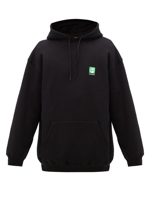 balenciaga green logo hoodie