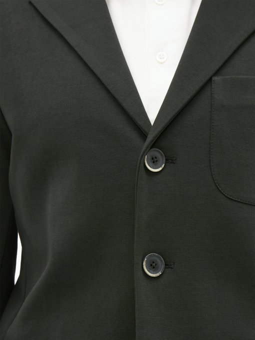 black jersey blazer