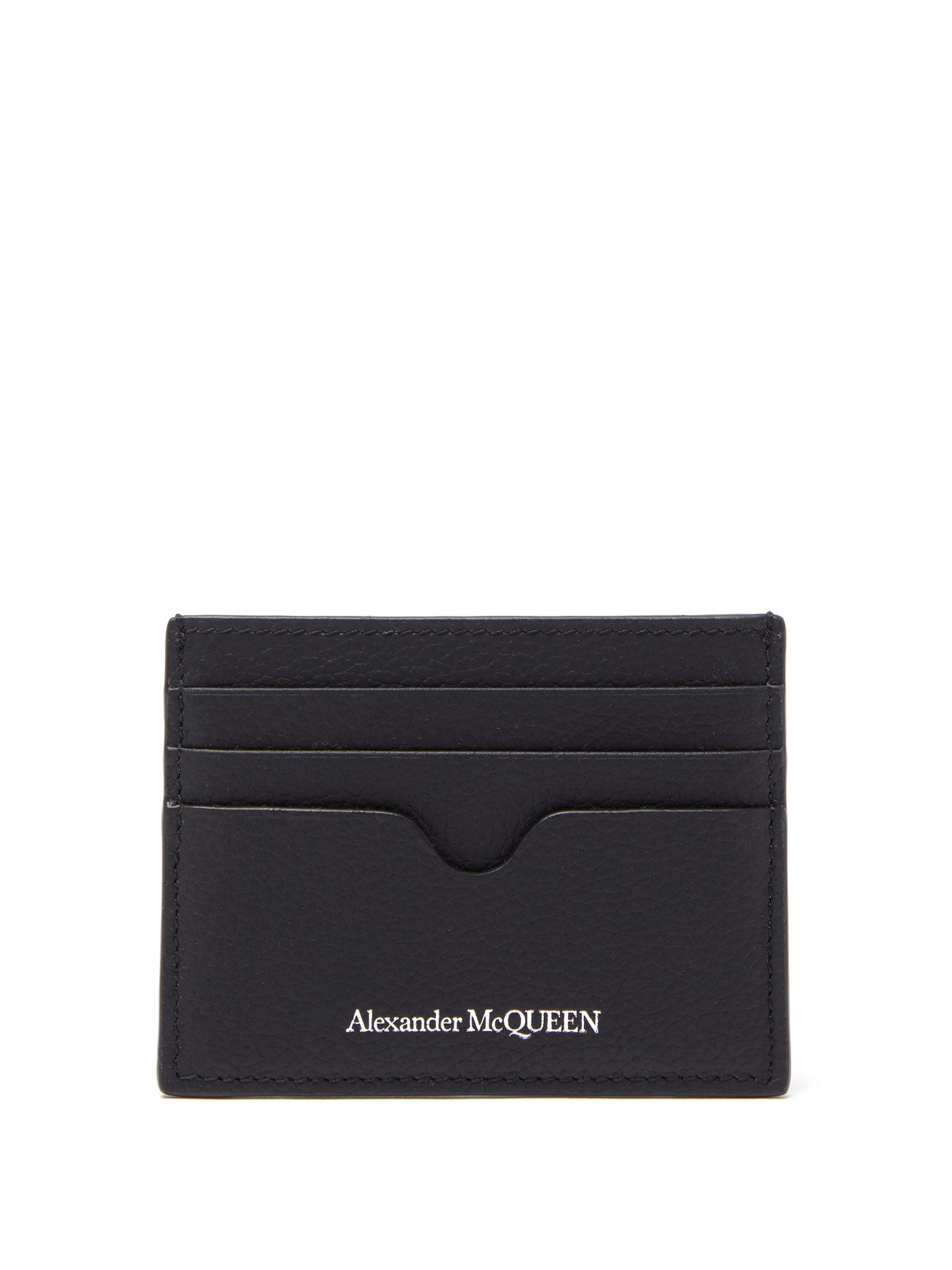 alexander mcqueen leather card holder