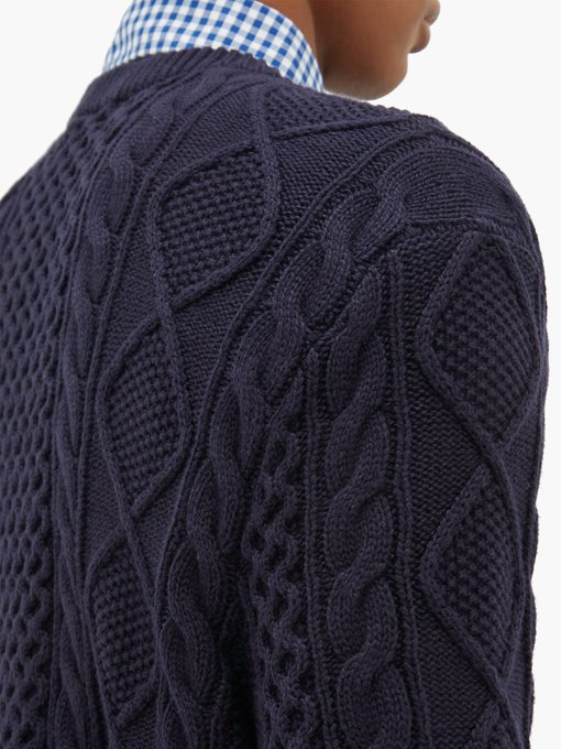 polo ralph lauren cable cotton knit jumper