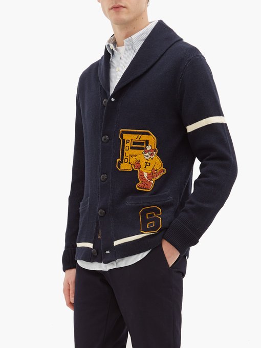 polo jean jacket with tiger on back