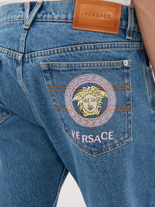versace logo jeans