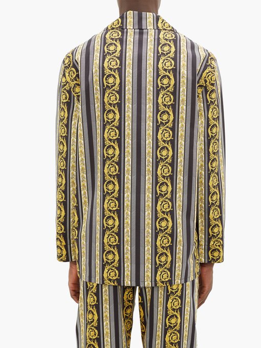 Baroque-print cotton pyjama shirt | Versace | MATCHESFASHION UK