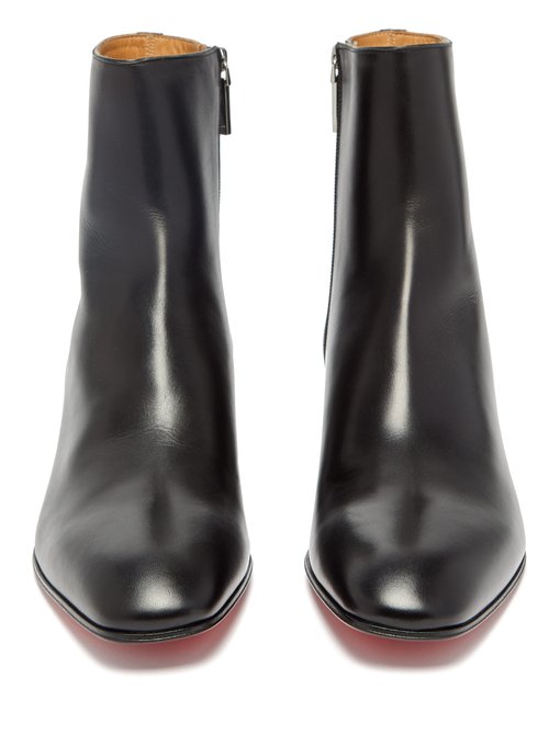 christian louboutin leather boots