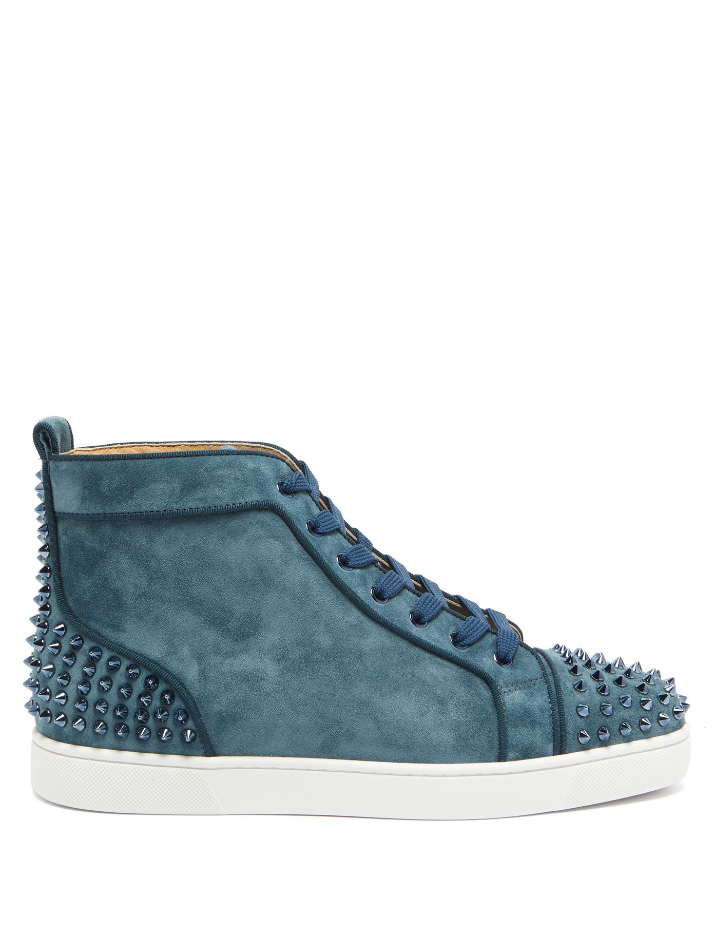 Lou Spikes high-top suede studded 