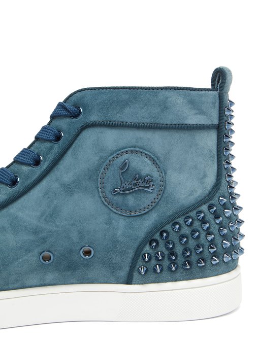 Lou Spikes high-top suede studded 