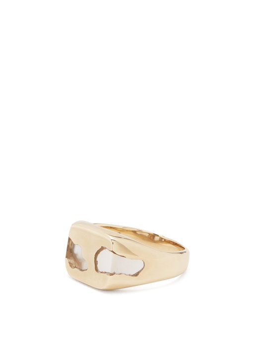 Resin-inlay gold ring | Ellie Mercer 