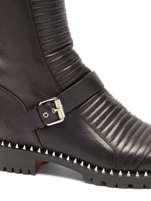 christian louboutin motorcycle boots