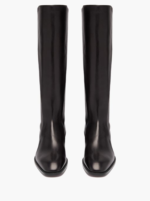 Tagastretch leather knee-high boots | Christian Louboutin ...