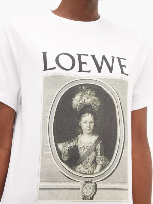 Portrait Print Cotton T Shirt Loewe Matchesfashion Jp