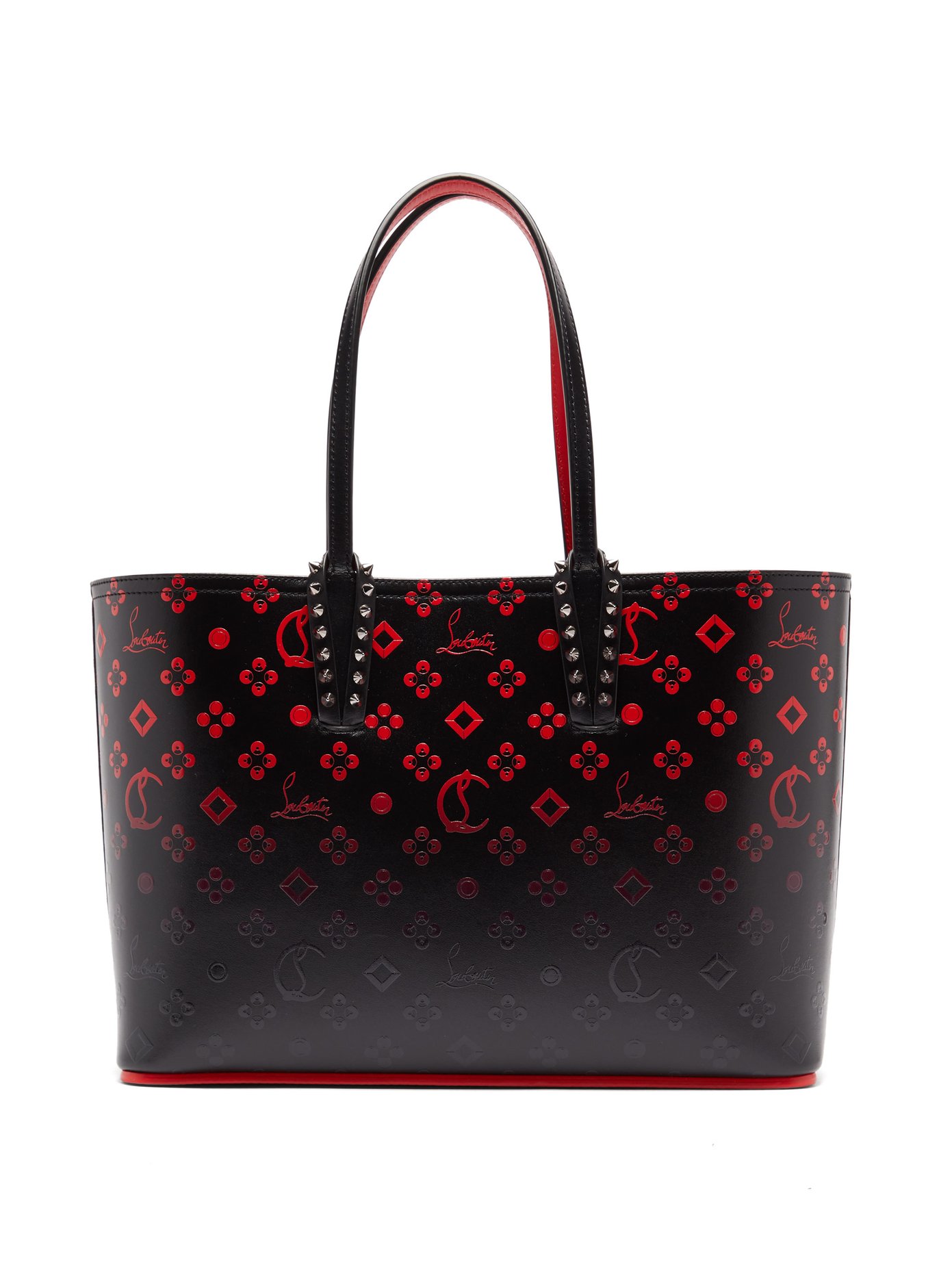 Christian Louboutin Cabata Loubinthesky Red Sole Tote Bag In Black ...