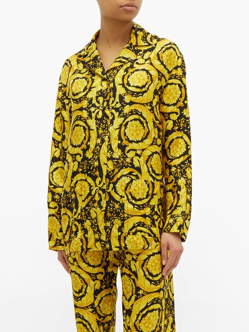 versace silk pajamas